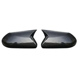 Carbon Fiber Look Rearview Mirror Cover Trim Caps (Carbon fiber pattern)
