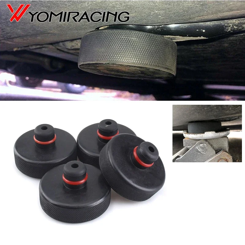 4Pcs Rubber Lifting Jack Pad Adapter Tool Chassis with Storage Case for Tesla Model 3 Model S Model X Car Accessories 4pcs jack lift adapter jack point pad adapter protects battery paint and chassis from damage for tesla model 3