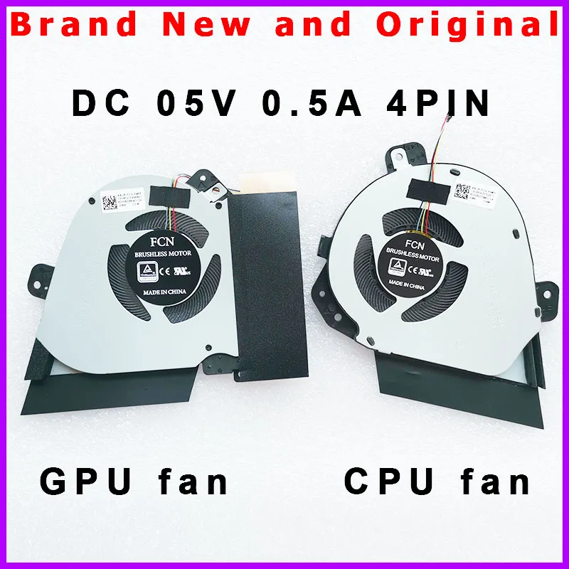Laptop CPU GPU Fan Cooler Radiator For ASUS ROG Zephyrus G15 GA502IU GA502 GU502 GU502D GU502DU DC 5V 0.5A