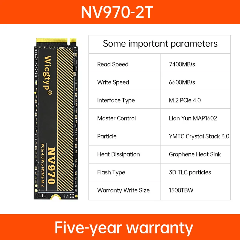 Wicgtyp  ָ Ʈ ̺, M.2 NVME PCIE SSD, 512GB, 1TB, 2TB, 22x80mm, M2 SSD, NVMe PCIe Gen4.0 x 4 ϵ ũ, PS5 ũž