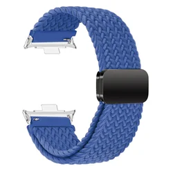 Adjustable Braided Nylon Magnetic Loop Sport Strap Replacement Bracelet for 22mm (Atlantic Blue)