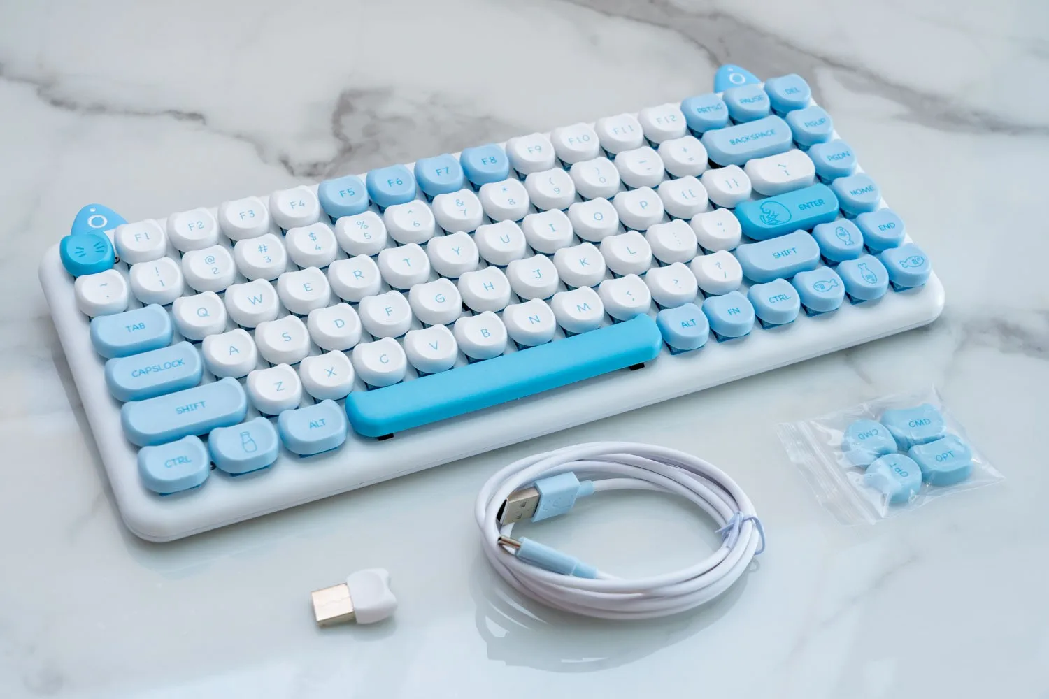 IQUNIX M80 猫耳 水色 キーボード