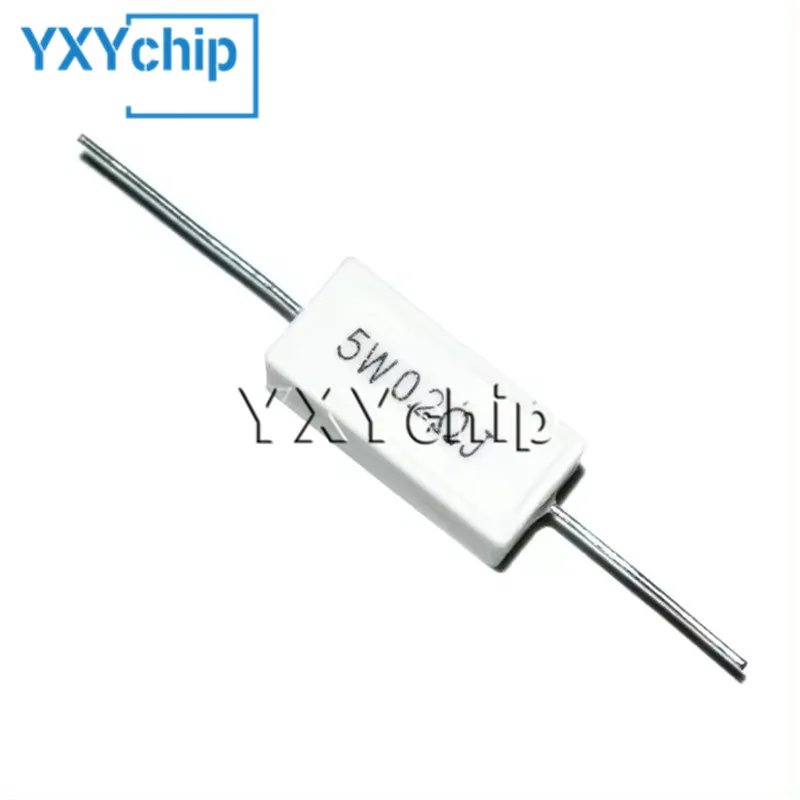 5W 5% Cement Resistor Power Resistance 0.2R 1.8R 2.4R 12R 18R 12K 0.2 1.8 2.4 12 18 Ohm 0R2 1R8 2R4 10pcs