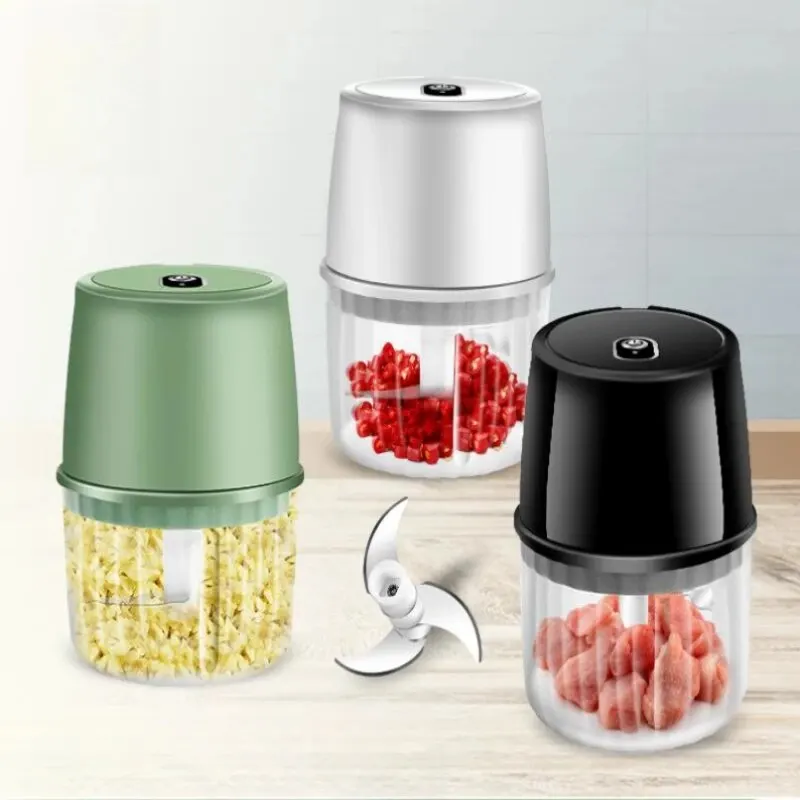 Electric Garlic Chopper Electric Garlic Press Home Complementary Food Machine Wireless Mini Crusher Cross-Border