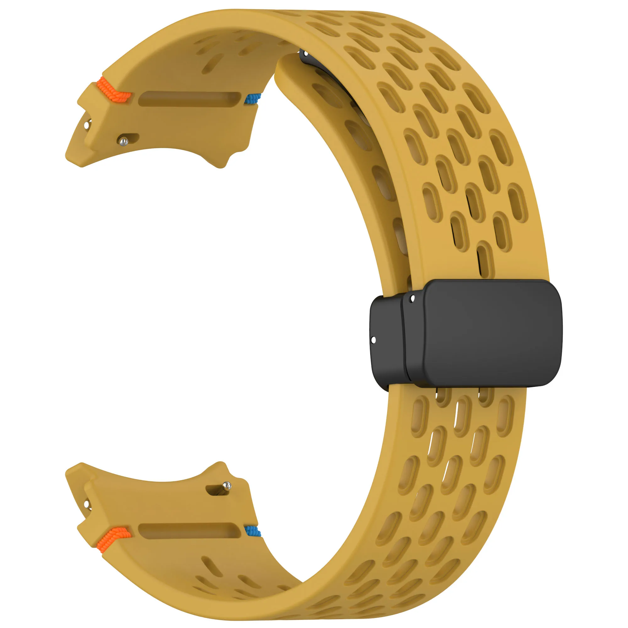 Magnetic Buckle Silicone Watch Band - 20mm Strap with No-Gap Design