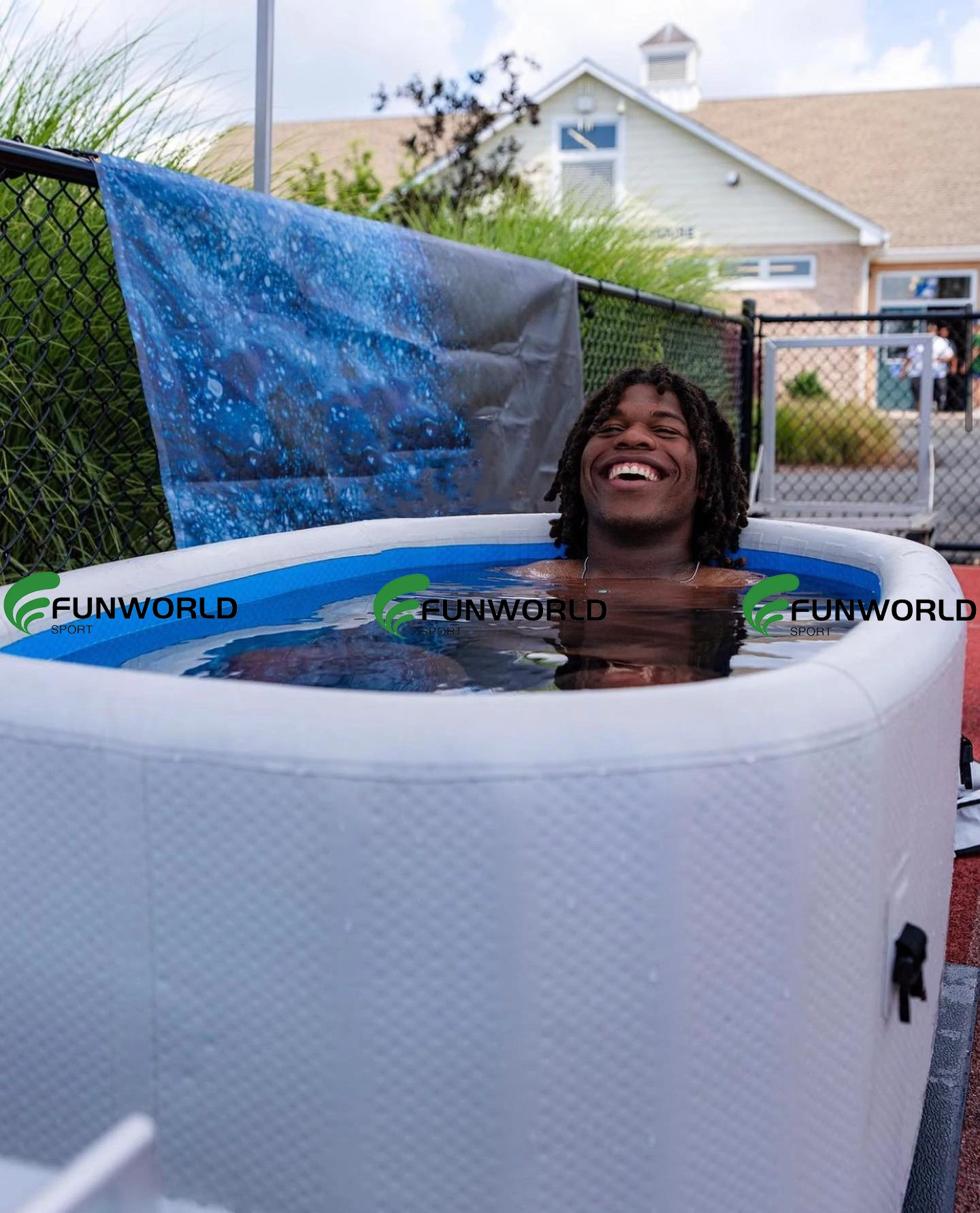 

Customized pvc inflatable ice bath recovery for 2 person