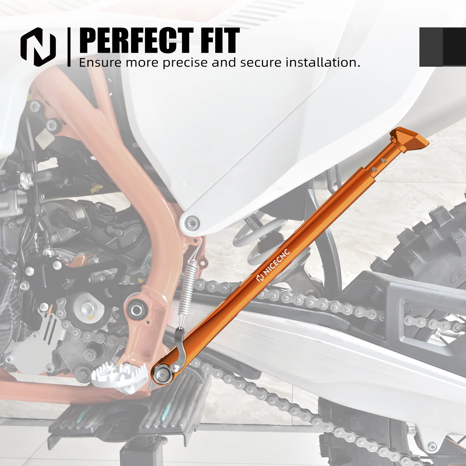 Für KTM EXC 300 EXC 250 EXCF 350 EXC450 XCW 300 XC XCF XCFW 2008-2023 Einstellbare Ständer Kick Seite Stehen Für Husqvarna TE 300 – Detail 6