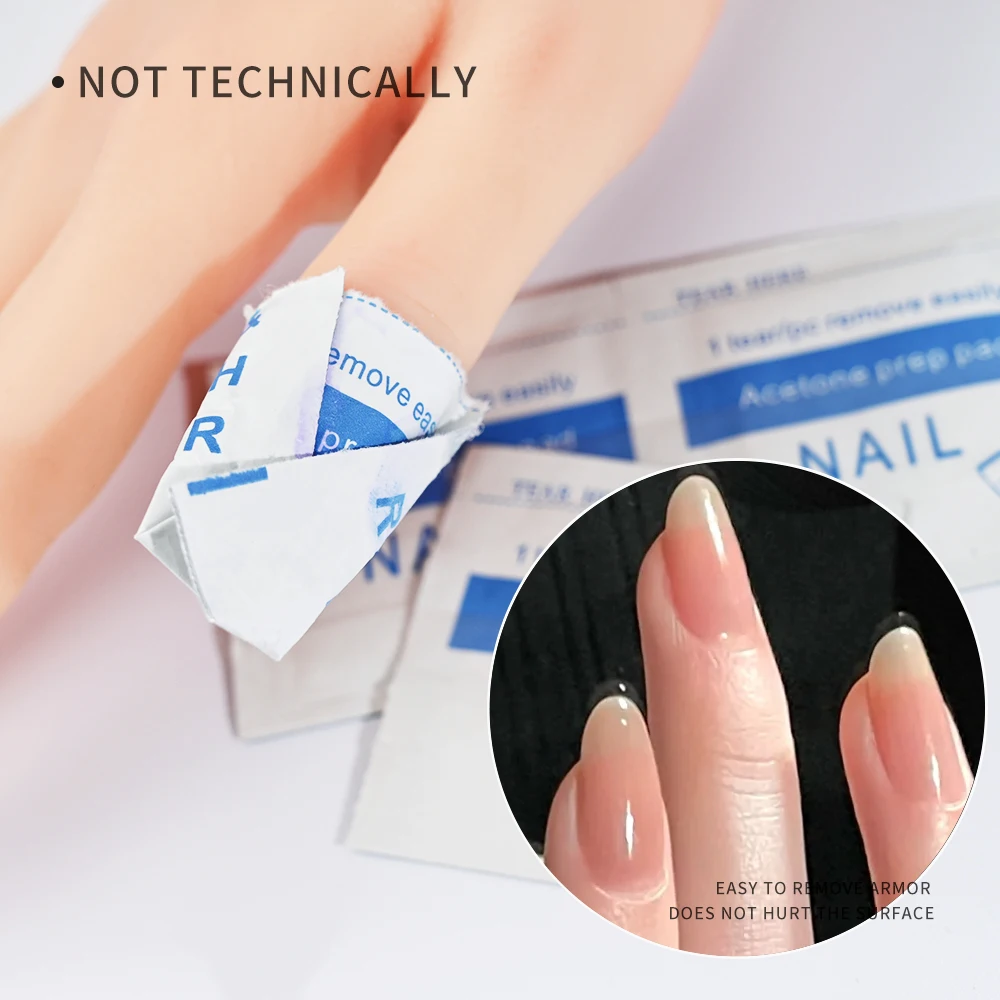 100/200pcs Professional Nail Gel Lacquer Polish Remover Wraps Manicure Tools Wet Wipes Paper Pads Foil Nail Art Cleaner One Step 3