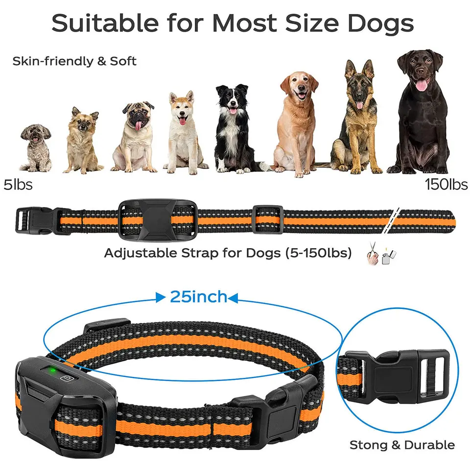 thumbnail image 2 of Dog Shock Collar With Remote - 3300ft Range, Rechargeable, 3 Modes (Beep, Vibration, Shock) For 15-120 Lb Dogs 2 of 9