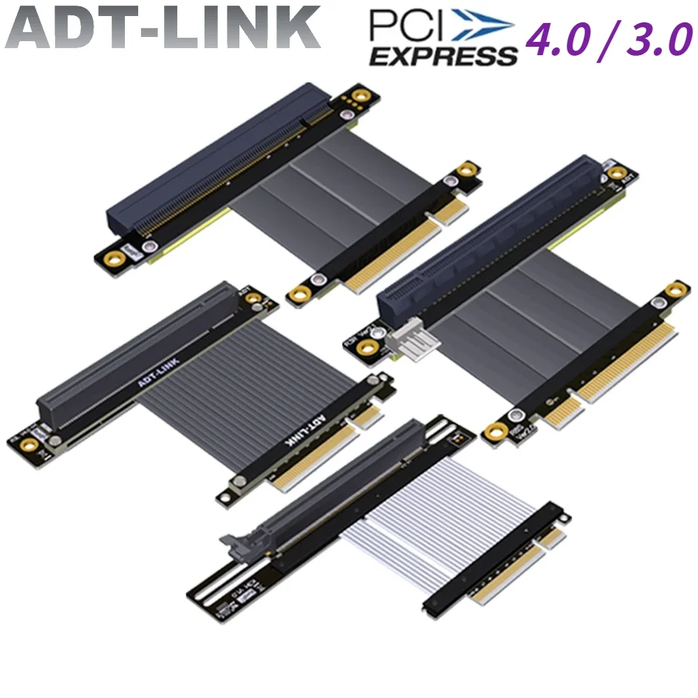 

PCI-E 4.0/3.0 x8 Extension Cable Adapter x16 PCIe Riser 1U2U 8x to 16x RTX3060 Graphics Card AMD NVIDIA GPU ETH Mining Extender