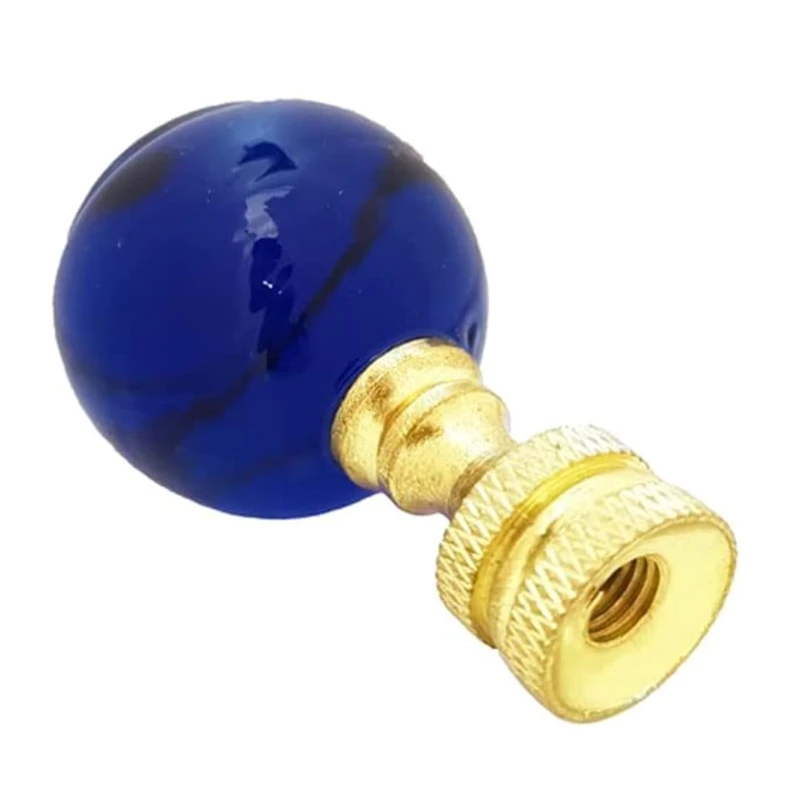 Glass Lamp Finials Brass Caps Lamp Finial Knobs Light Cresting Light Accessories