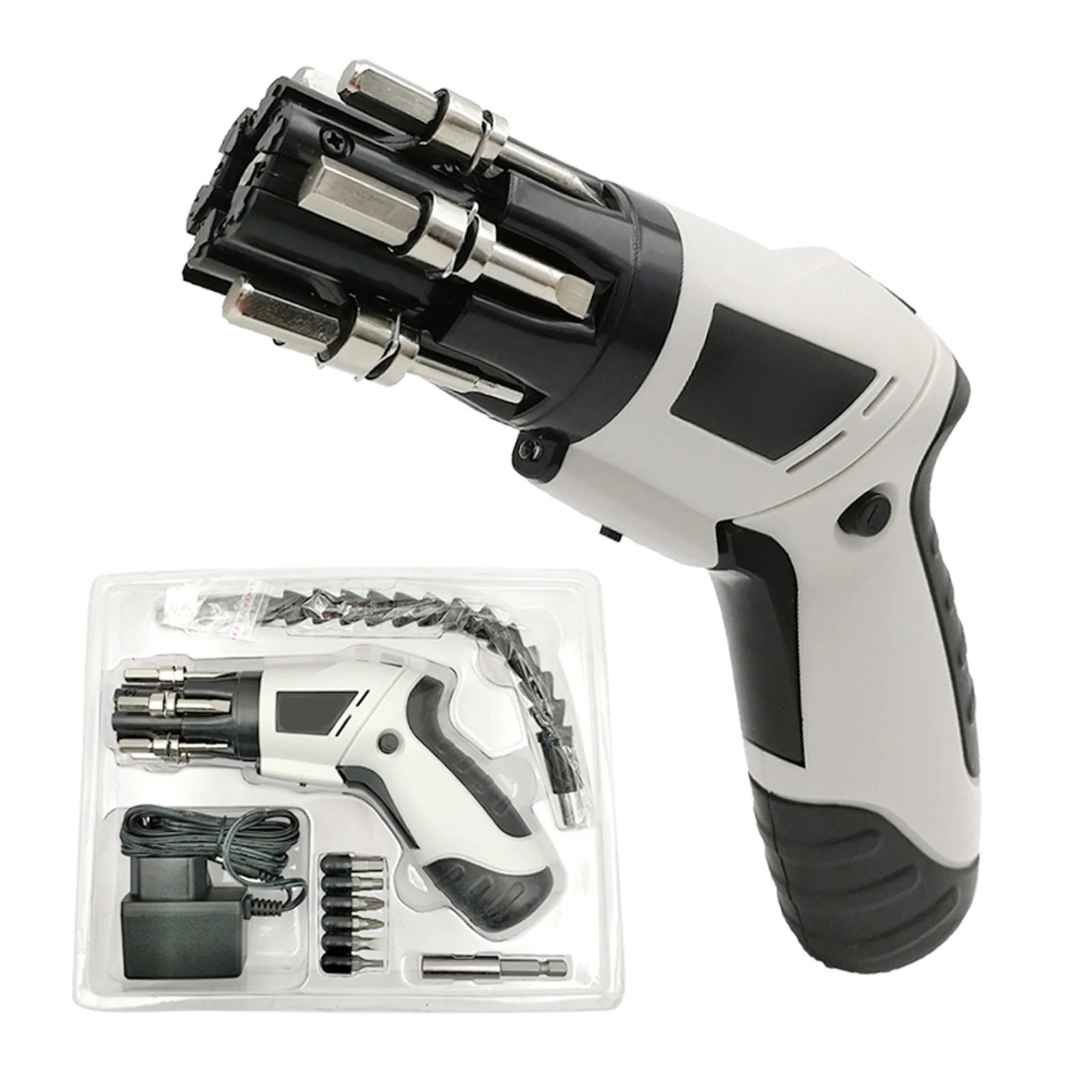 

Multifunctional Rechargeable Electric Screwdriver With LED Light Home Maintenance Power Tools 6 in 1 Electric Screwdriver