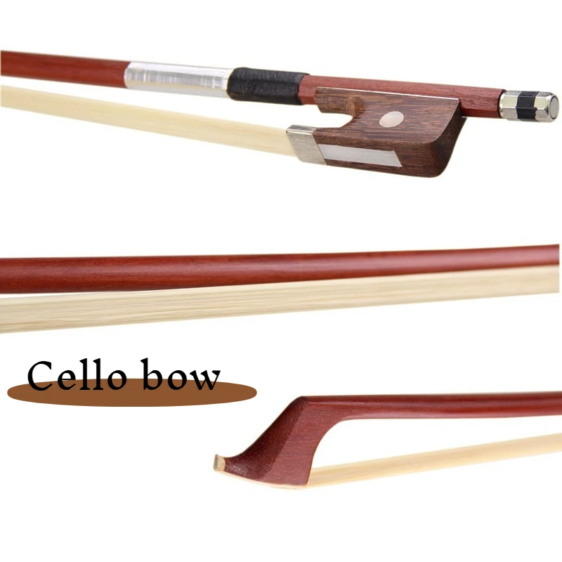 Nuovo Arco per Violoncello 4/4 3/4, Arco in Crine di Cavallo, Arco in Legno Brasiliano 1/2 1/4 1/8 per Violoncello Strumenti Musicali