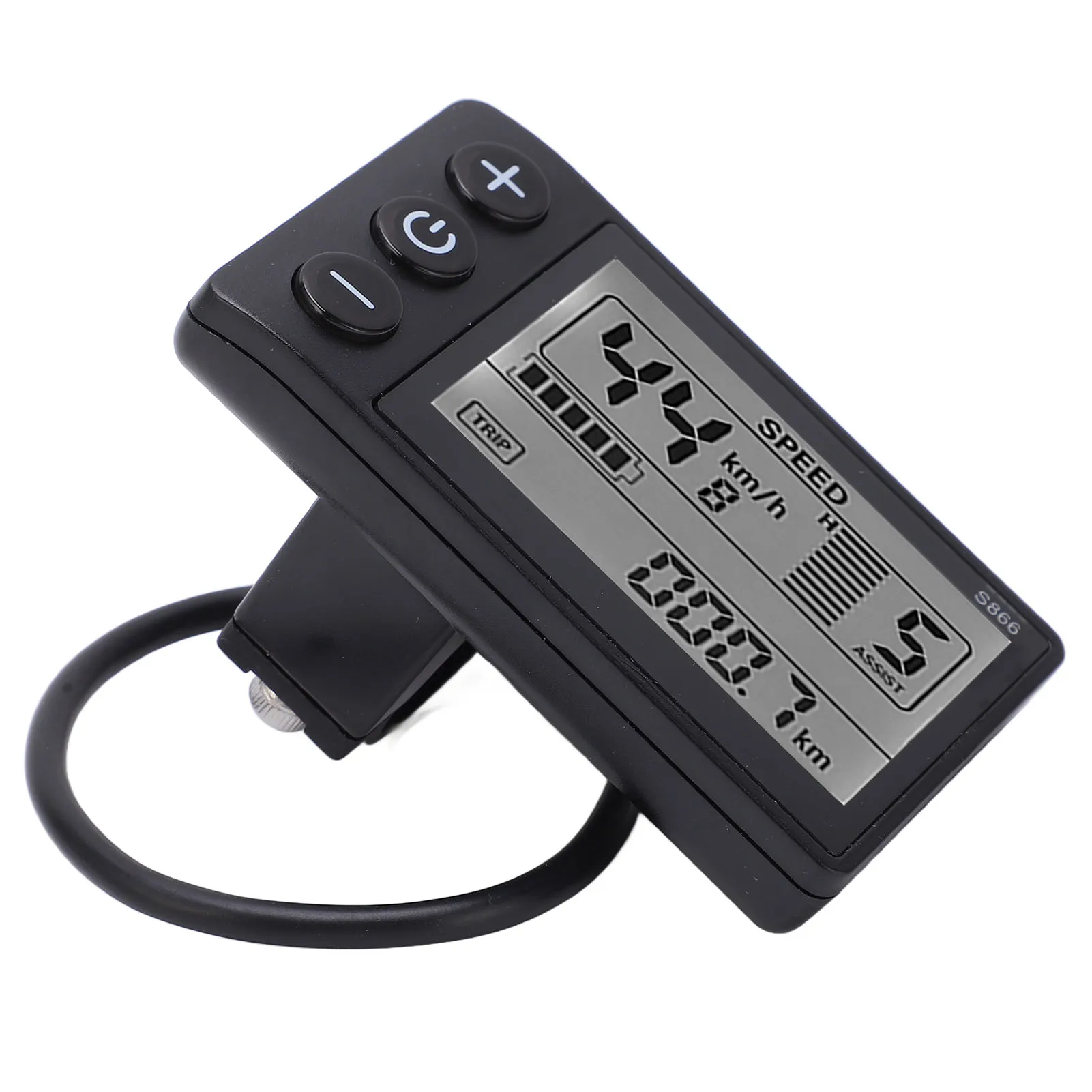 Electric Bike LCD Display Panel Electric S866 LCD Display Meter 24V 36V 48V Control Panel Waterproof Plug electric bike conversion kit bicycle booster
