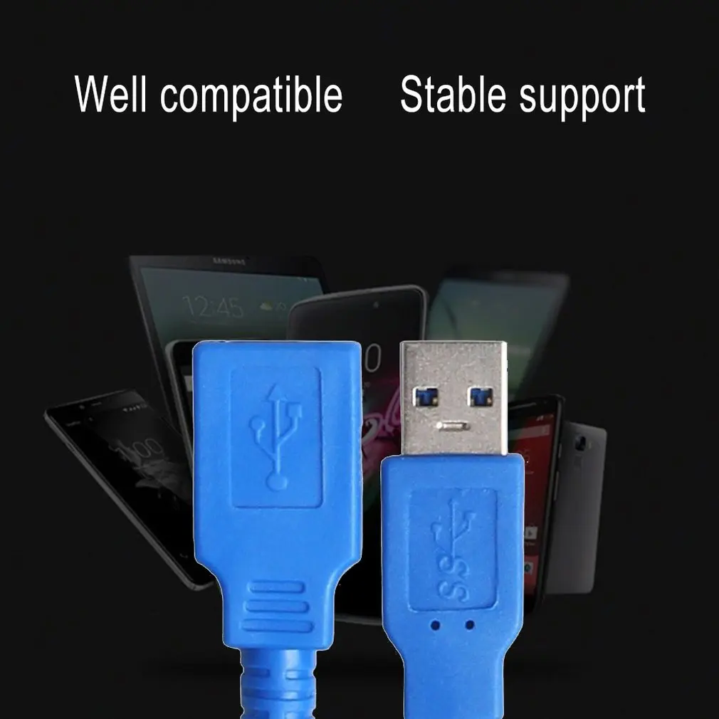 USB 3.0 A Male AM to USB 3.0 A Female AF USB3.0 Extension Cable  0.5m 1m 1.5m 3m for Laptop Mouse Keyboard Hard Disk Computer