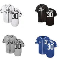 Movie The Sandlot Legends Benny Rodriguez #30 YEAH-YEAH #11 Baseball Jersey Mens Loose Shirt LOGO Sewing Embroidery 1