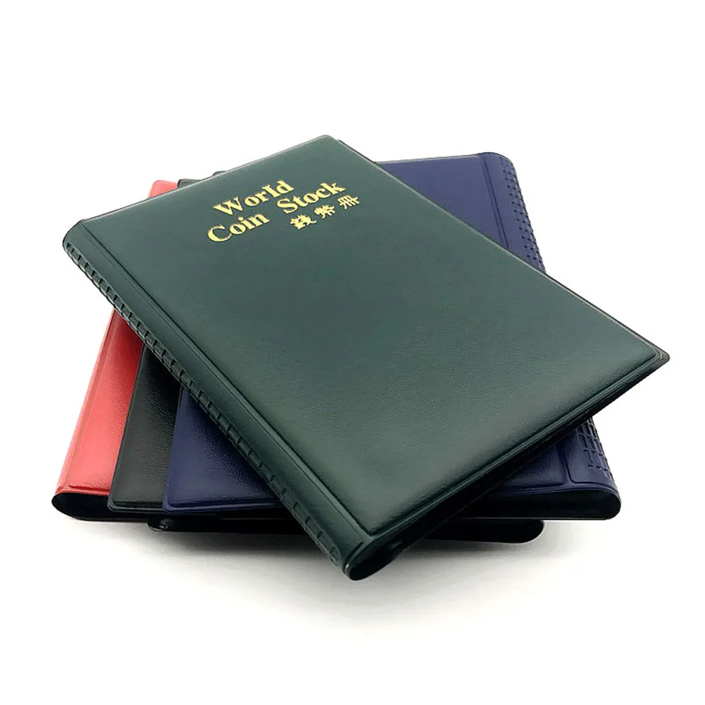 120 Grid Coin Collection Album Fotografico Resistente All'Usura Libro Porta Monete Leggero Di Grande Capacità Collezioni Pocket Blue