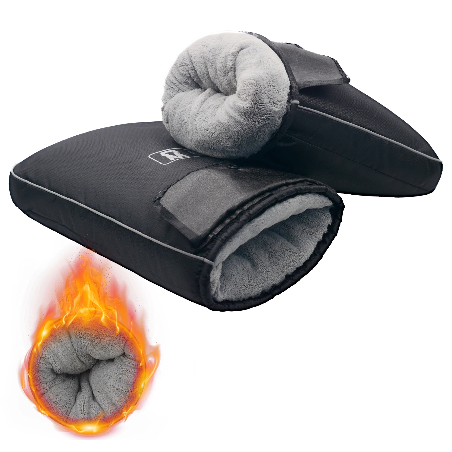 Motorcycle Scooter Thick Warm Handlebar Muffs Grip Handle Bar Muff