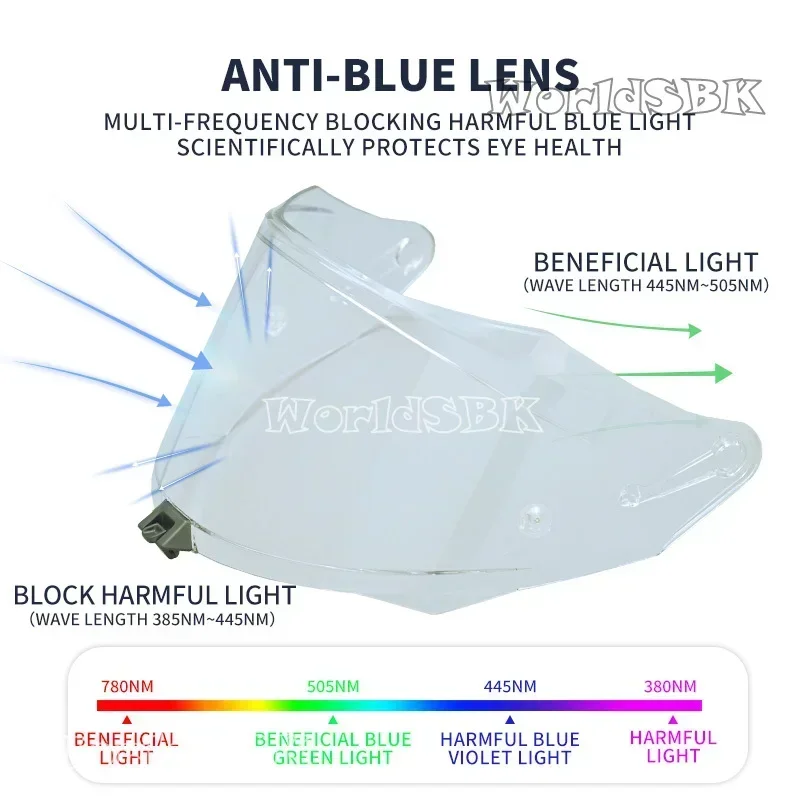 Visière Casque Moto Pour KYT R2R,Protection UV Visière