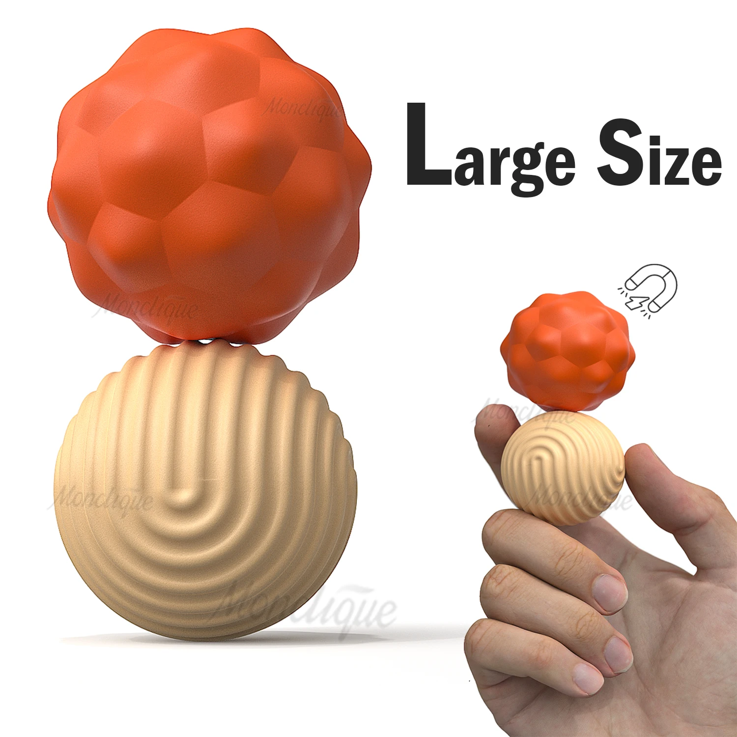 Silicone Sensory Magnetic Ball Fidgeting Toy Stress Relief Fingertip Activity Small Decoration Toys Office Home Miniature Model