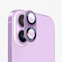 Advanced Camera Lens Protector, Metal Aluminum Alloy Tempered Glass Cover - iPhone 17 (Purple)