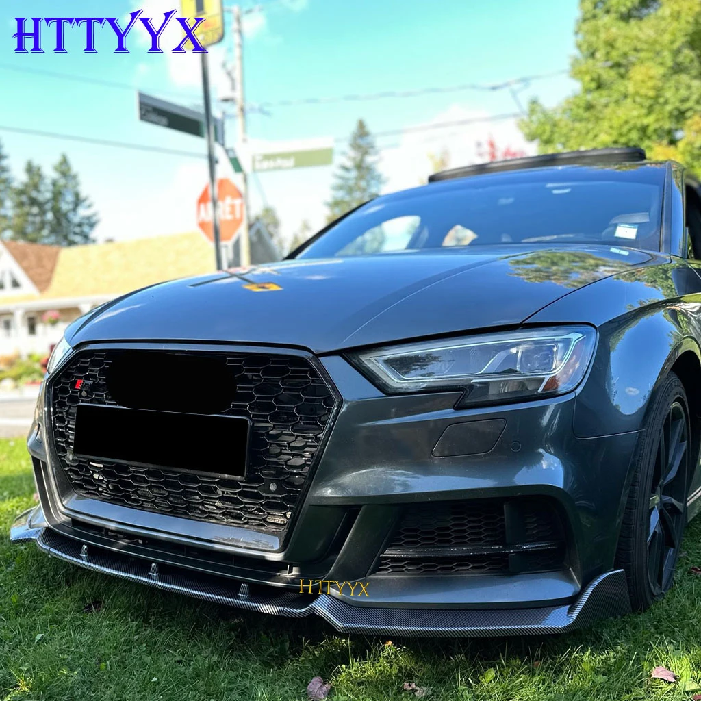 Car Front Bumper Splitter Lip Diffuser Body Kit Spoiler Guard For AUDI A3 8V S-Line S3 Standard Version 2014-car bumper spoiler,bumper lip,bumper strip,bumper lip decoration,front bumper decoration