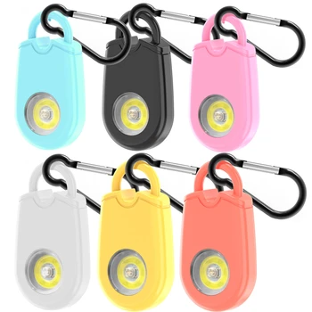 자기 방어 사이렌 안전 경보, 여성용 키체인, 130dB SOS LED 라이트, 개인 경보, 개인 보안 키체인 경보