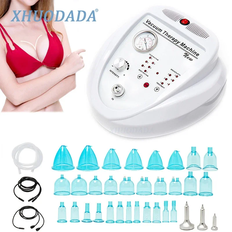 New Vacuum Therapy Machine Breast Enhancer Massager Cup Enlargement Vacuum Pump Lifting Body Slimming Enlarger Chest Equipment 2