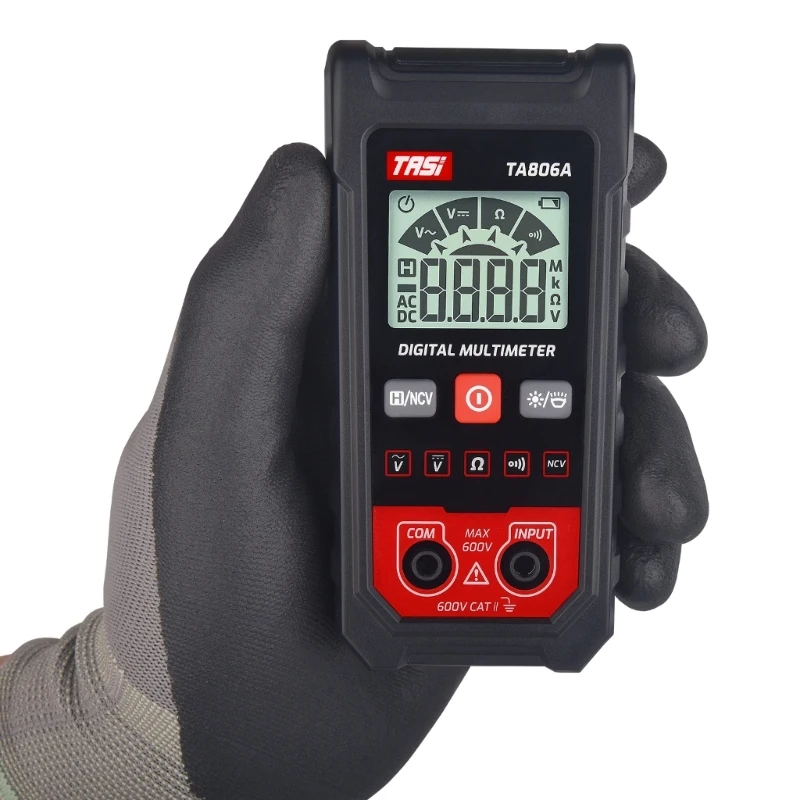 Accurate Electrical Testing Compact ABS Multimeter with Auto Recognition TA806A Multimeter Durable for Home & Office Use