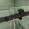 Shower Door, 56-60 in. W X 74 in. H, Frameless Sliding, Reversible Installation, Clear SGCC Tempered Glass, Bathroom Shower Door 3