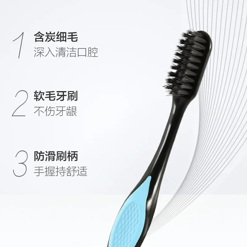 8 PCS Adult Toothbrushes Family Pack - Random Colors, Fine Bristle, Gentle for Gums, Oral Health Care Accessory