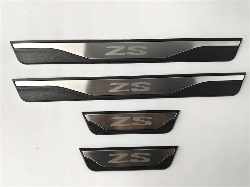 4 Teile/los ABS Edelstahl Für 2017-2023 MG ZS Einstiegs Pedal Willkommen Verschleißplatte Dekoration Abdeckung – Detail 3