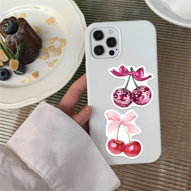 10/30/50PCS 핑크 다운 타운 소녀 스티커 PVC 스티커 미적 DIY 장식 스크랩북 어린이를위한 핸드 회계 용품