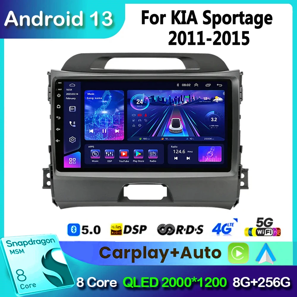 Per Kia Sportage 2010 2011 2012 2013 2014 2015 2016 2Din Car Android Radio Multimedia Player 2 Din Autoradio Video Gps Navi Wifi