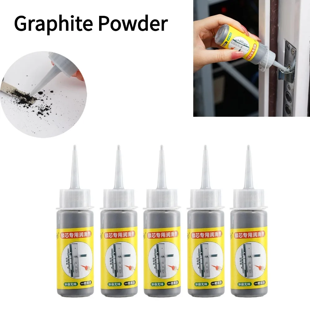 Graphite Powder Lubricant 60ml Natural Lock Core Keyhole For Window Keys Door Guide Hinge Lock