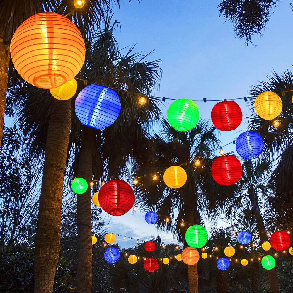 Outdoor 20/30LED Solar Lantern String Lights Waterproof Christmas Garland Fairy Lights for Party Wedding Patio Garden Decoration chuangqi neon decoration bar bring joy for lighten up your living space office patio garden bar kitchen entryway and bedroom