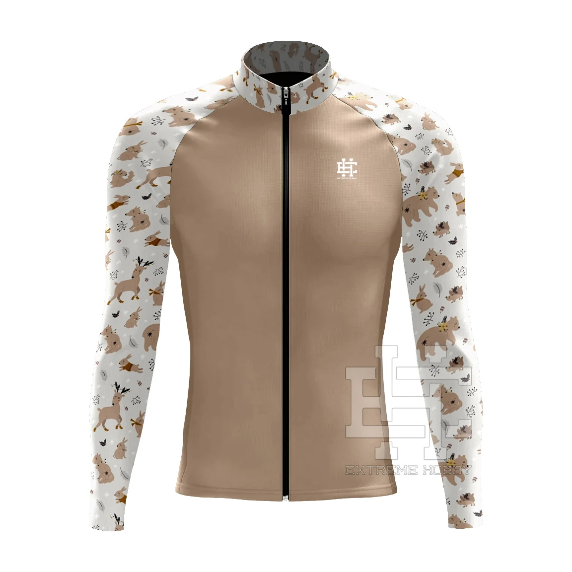 thumbnail image 1 of EXTREME HOOBY Chaqueta Ciclismo Jersey Kit Manga Larga Bicicleta Abrigo Invierno Polar Maillot Ciclismo Tops Ropa Ciclismo Hombre Invierno, 1 of 5