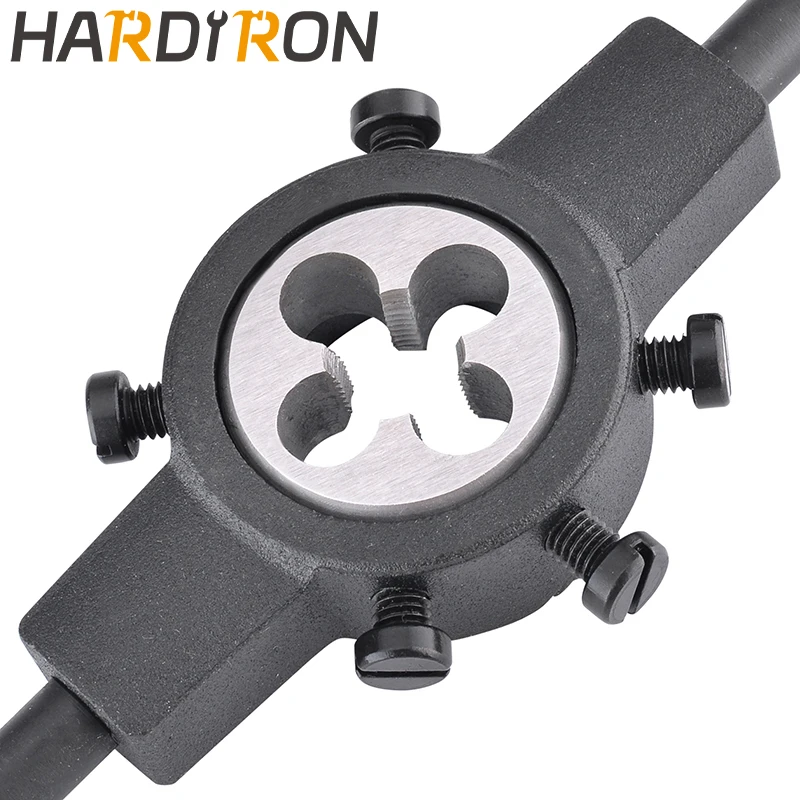 Hardiron M10x0.5 M10x0.75 M10x1 M10x1.25 M1.5 탭 및 다이 세트 오른손, 기계 나사 탭 및 원형 다이