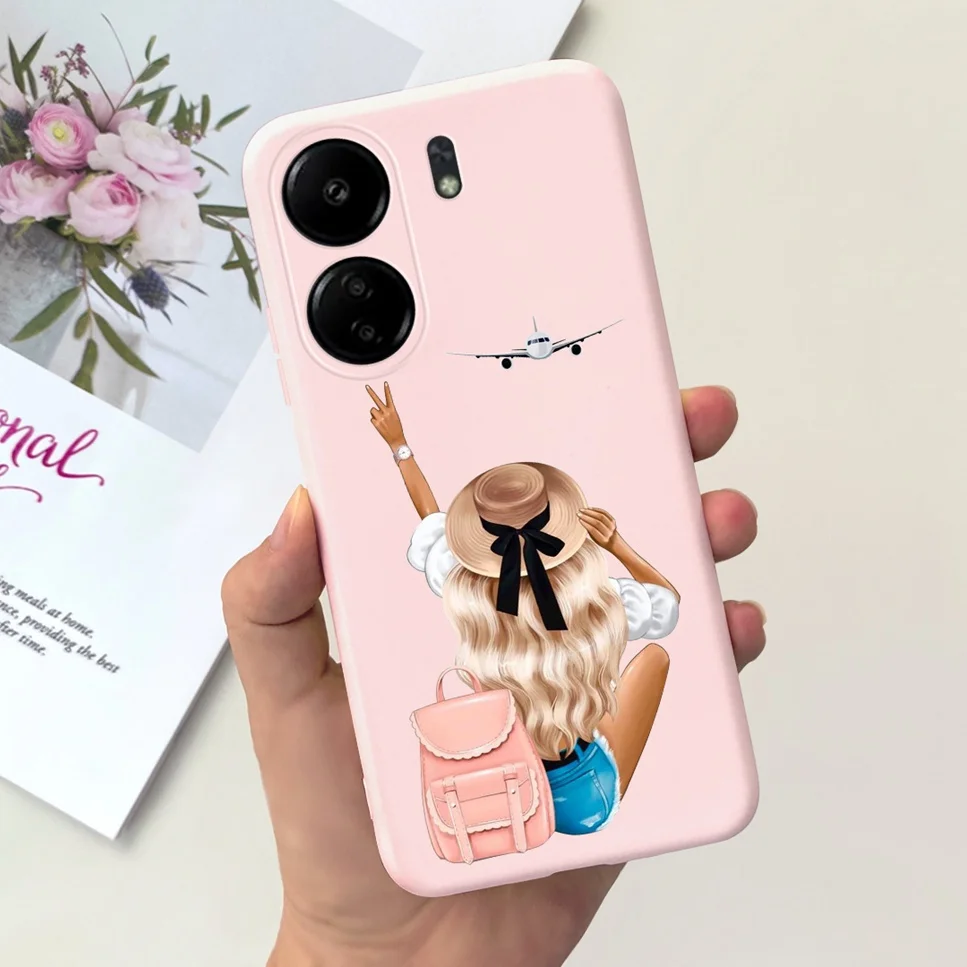 For Xiaomi POCO C65 Case Cute Cartoon Cat Painted TPU Silicone Back Cover For Xioami POCO C65 POCOC65 C 65 6.74 Phone Case Funda