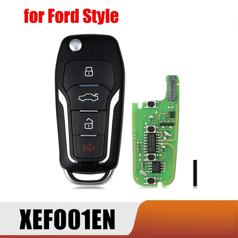 

Xhorse XEFO01EN Универсальный Супер брелок для ключей флип 4 кнопки для Ford Sytle встроенный супер чип для VVDI инструмент для ключей