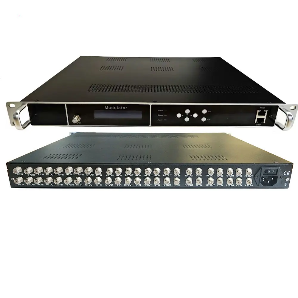 8 12 16 20 24 Tuner Naar Modulator Multiplex DVB-S2 Dvb-T DVB-T2 DVB-C Isdbt Atsc Naar Rf Tuner Ontvangen Modulator