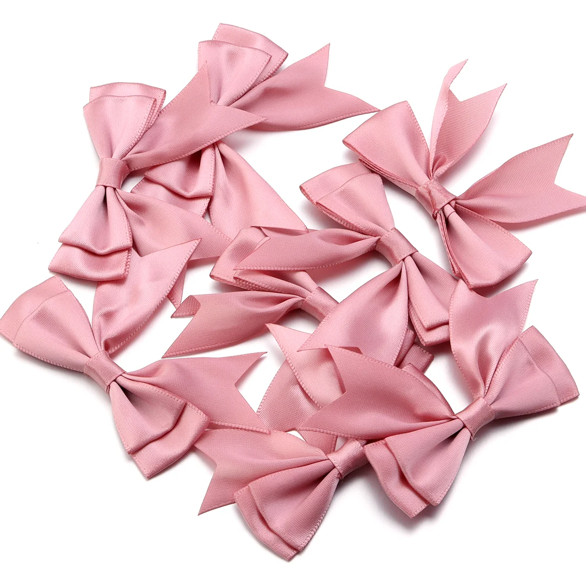 10 teile/los Satin Band Bögen Nette Bunte Dacron Doppel Schicht Bowknot Bogen Blume Für DIY Handwerk Kleidung Dekoration Zubehör – Detail 16