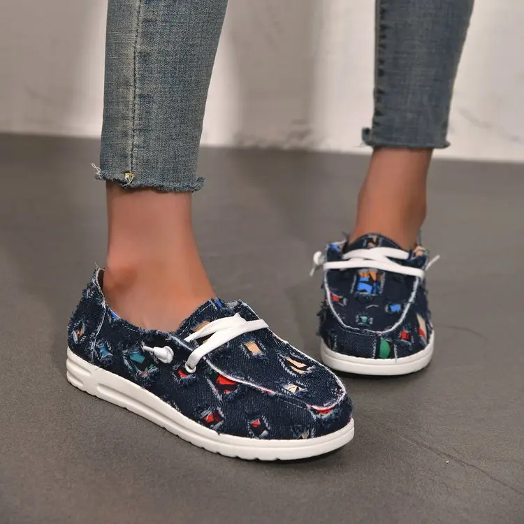 Loafers Women Platform Shoes Cowboy Flats Sandals 2023 Autumn New Designer Walking Sport Shoes Lace Up Running Hiking Zapatos