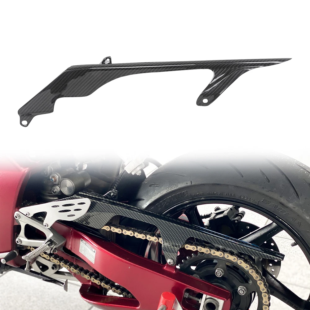 for YAMAHA YZF R1 2004 2005 2006 Rear Chain Guard Carbon Fiber ...