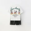 Disney Cool Boy Clothes Designer Za Tops Summer Boy Children Outfits Short Sleeved T-shirt Sport Clothing Children Suit For Boy 3