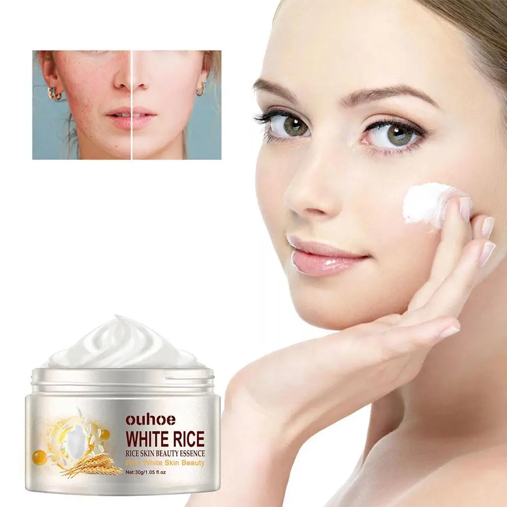 

White Rice Anti Aging Remove Wrinkles Nourishing Moisturizing Facial Cream Firming Pores And Removing Acne 30g Whitening Cream