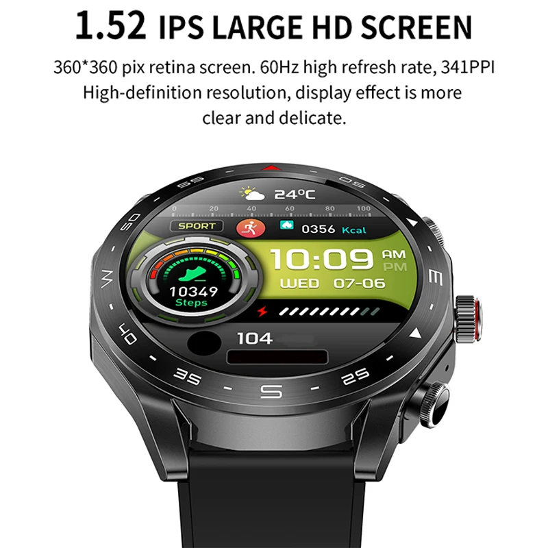 T95 Smart Watch TWS 2-in-1 Bluetooth Earphones With Built-in Speaker HIFI 9D Sound Quality Health And Exercise Monitoring smart watch