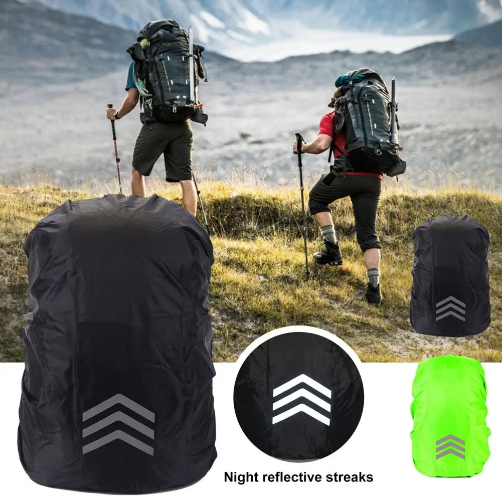 Backpack Cover Reflective Waterproof Backpack Rain Cover for Night Visibility Uv-proof Protector with Wear-resistant for Outdoor 2