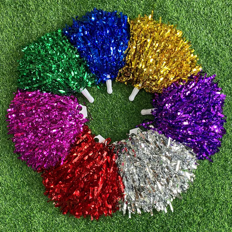 1pc Cheerleader Pom Poms Sports Match and Dance Performance Cheerleading Pompoms Hand Flower for Balls Sports Cheering Supplies