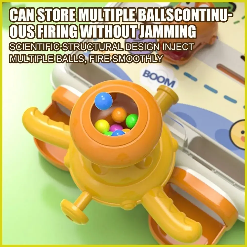 Cartoon Crocodile Table Games Toys Pinball Shooting Machine Score Shooting Target Children Desktop Games Toys with Lights Music